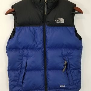 Blue North Face 600 Puffer Jacket Vest